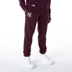 Pantalones Jogger New Era New York Yankees Team Logo Morados | AUQLG-2817