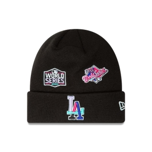 Prendas De Punto New Era La Dodgers Polar Lights Beanie Gorras Negros | HBPJG-0276