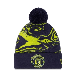 Prendas De Punto New Era Manchester United Fc All Over Print Cuff Beanie Gorras Azules | BIGPE-9253