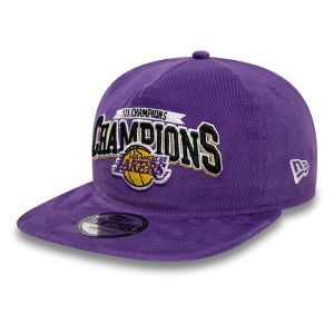 Snapback New Era La Lakers League 17x Champions Golfer Gorras Morados | AFZSJ-0873