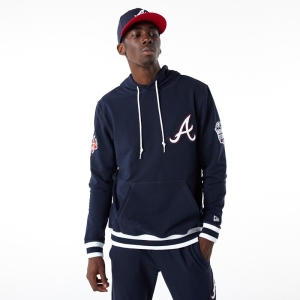 Sudadera Con Capucha New Era Atlanta Braves MLB Logo Select Azules | RGDEK-9465
