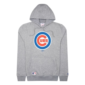Sudadera Con Capucha New Era Chicago Cubs MLB Team Logo Grises | XYCLT-3879