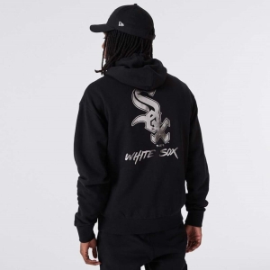 Sudadera Con Capucha New Era Chicago Sox MLB Negros | DHLTJ-4283