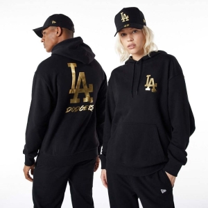 Sudadera Con Capucha New Era La Dodgers MLB Negros | ZHIJD-5387