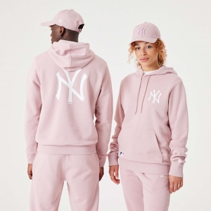 Sudadera Con Capucha New Era New York Yankees MLB League Essential Pastel Pullover Rosas | DARZH-7401