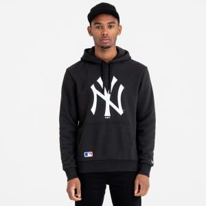 Sudadera Con Capucha New Era New York Yankees Team Logo Negros | EVWXA-3841