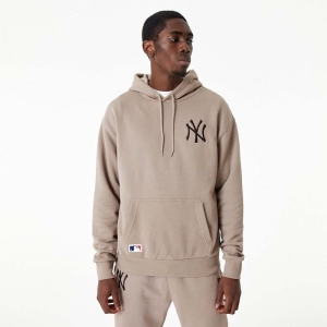 Sudadera Con Capucha New Era New York Yankees MLB Embroidered Logo Marrom | OLFDT-3704