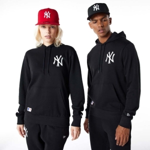 Sudadera Con Capucha New Era New York Yankees Essentials Negros | OXUTQ-0452