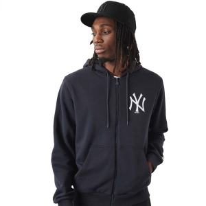 Sudadera Con Capucha New Era New York Yankees MLB League Essential Zip Azules | RWTMU-0637