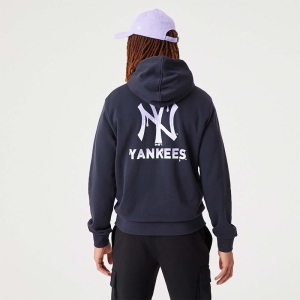 Sudadera Con Capucha New Era New York Yankees MLB Drip Logo Pullover Azules | TLARD-8603