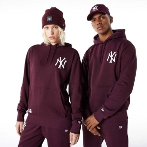 Sudadera Con Capucha New Era New York Yankees Essentials Morados | VPWEB-0691