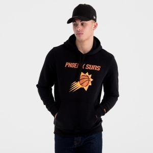 Sudadera Con Capucha New Era Suns Team Logo Negros | ZDKEN-4921