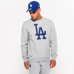 Sudaderas New Era La Dodgers Crew Neck Grises | EILZA-1504