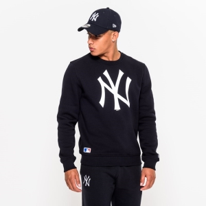 Sudaderas New Era New York Yankees Crew Neck Azules | IEUMO-2963