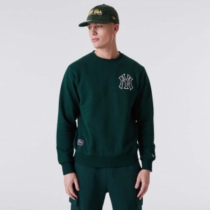 Sudaderas New Era New York Yankees Heritage Crew Neck Verdes | BIMZA-2738